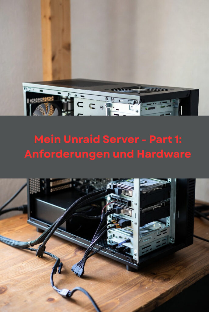 Unraid-Server mit mehreren Festplatten