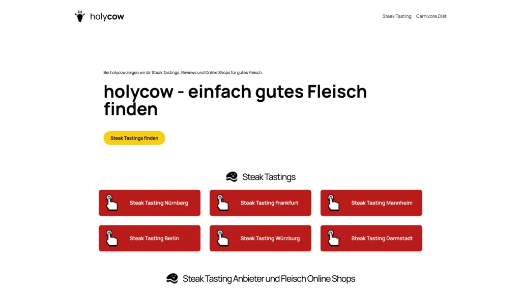 Archivierte Website holycow