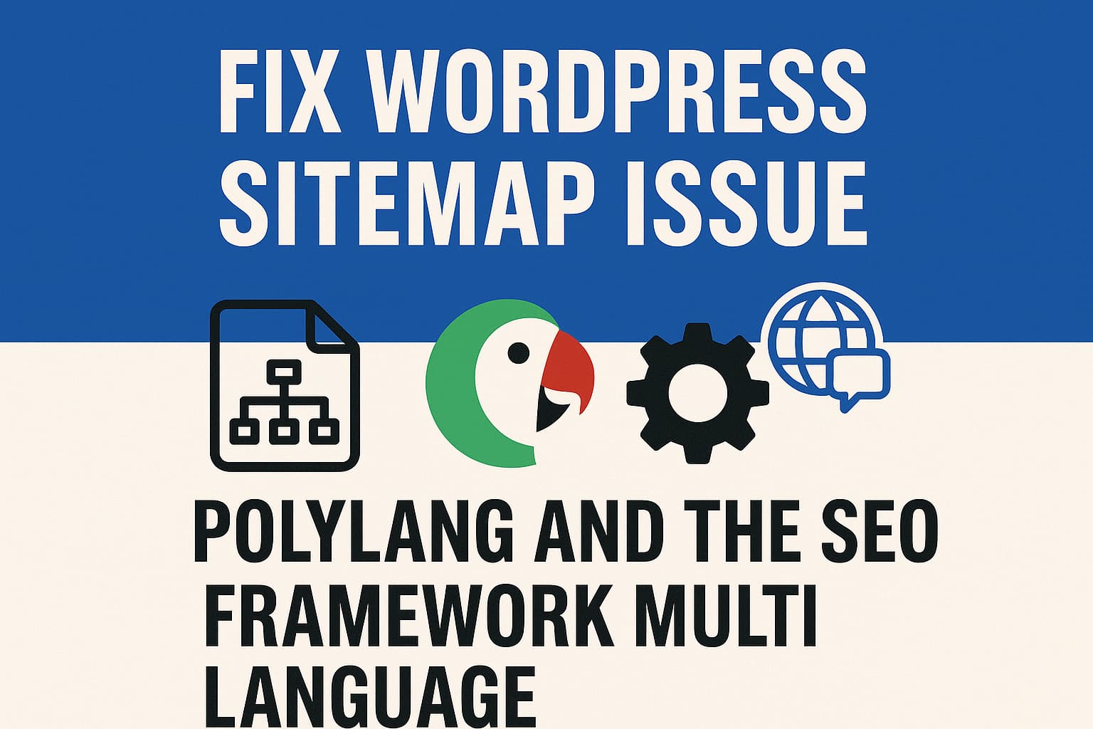 Illustration Blogpost WP Sitemap Issue SEO Framework Polylang